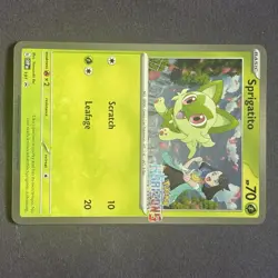 Pokemon TCG Scarlet And Violet Promo Sprigatito #191 Promo Holo LP - Image 2