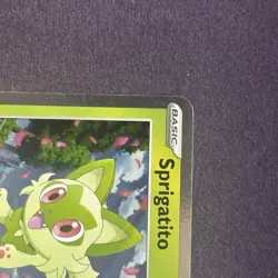 Pokemon TCG Scarlet And Violet Promo Sprigatito #191 Promo Holo LP - Image 3