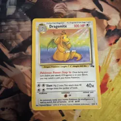 Pokemon TCG Dragonite Holo Card 4/62 - Image 1