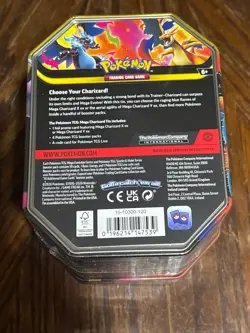 Pokemon TCG Mega Charizard X + Y ex Sealed Tin Bundle Lot Set Of 2 - Image 2