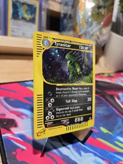 Aquopolis Tyranitar Holo H28/H32 Pokemon Card - Image 2