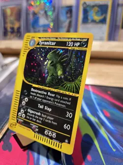 Aquopolis Tyranitar Holo H28/H32 Pokemon Card - Image 4