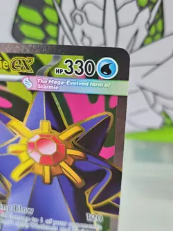 Pokemon Mega Starmie ex 102/088 Full Art Ultra Rare Perfect Order - Image 4