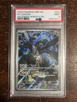2026 Pokemon Ascended Heroes N’s Zekrom Black Star Promo 031 PSA 9 Free Shipping - Image 1