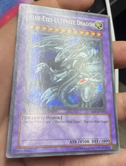 Yugioh BLUE-EYES ULTIMATE DRAGON JMP-EN005, SECRET RARE, SELTENE PROMO LIMITIERT - Image 1