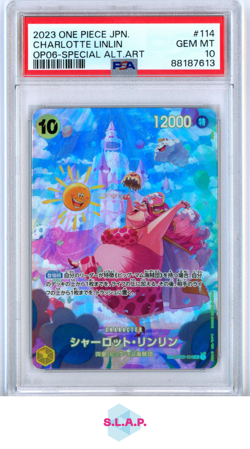 CHARLOTTE LINLIN SPEC ALT ART ONE PIECE JAP 06-WINGS OF CAPTAIN 2023 114 PSA 10 - Image 1