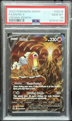 2023 Pokemon SWSH FA/ENTEI V Crown Zenith PSA 10 Gem Mint #GG36 - Image 3