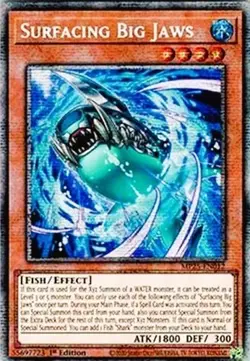 Yugioh MP25-EN012 Surfacing Big Jaws Starlight Rare MINT - Image 1