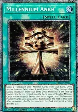 Yugioh MP25-EN011 Millennium Ankh Starlight Rare MINT - Image 1