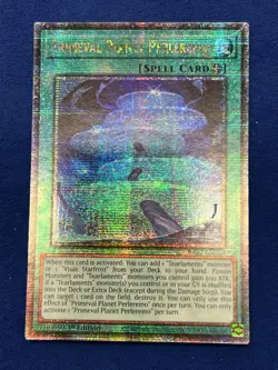 Yugioh #RA02-EN069 Primeval Planet Perlereino 1st Quarter Century Secret Rare NM - Image 1