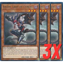 Yugioh Lilith, Lady of Lament (TAMA-EN049) 1st Edition RARE (NEAR MINT) (3X) - Image 1