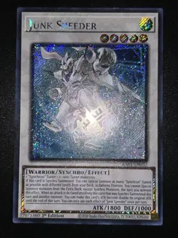 Yugioh! Junk Speeder - RA01-EN032 - Platinum Secret Rare - 1st Edition Near Mint - Image 1