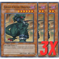 Yugioh Gravi-Crush Dragon (FOTB-EN030) 1st Edition (NEAR MINT) (3X) - Image 1