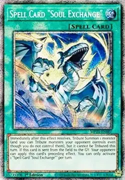 Yugioh MP25-EN007 Spell Card "Soul Exchange" Starlight Rare 1st MINT - Image 1