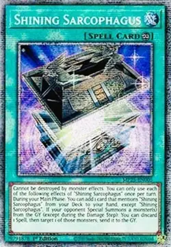 Yugioh MP25-EN005 Shining Sarcophagus Starlight Rare 1st MINT - Image 1