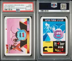 Dragon Ball Carddass Amada PSA 10 Snow Prism Part 22 No 967 Normal Ka card - Image 1