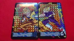 Super Rare Dragon Ball Card Set Goku Vegeta Super Saiyan 2 Saiyan Cards Used - Image 5