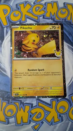 Pikachu 051/162 Pokemon Day 2026 Cosmos Holo Promo Double Swirl With Coin Nm-Mt - Image 3