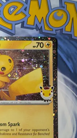 Pikachu 051/162 Pokemon Day 2026 Cosmos Holo Promo Double Swirl With Coin Nm-Mt - Image 4