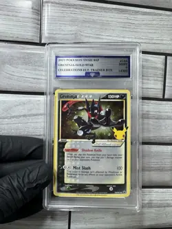 Pokemon TCG Greninja Star SWSH144 Promo Holo Flawless Grading - Image 1