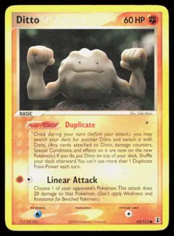Pokemon Ditto (Geodude) Delta Species 62/113 Common Basic Regular English HP - Image 1