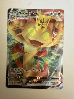 2020 Pokemon Sword & Shield MEOWTH VMax SWSH005 Black Star Promo - Image 1