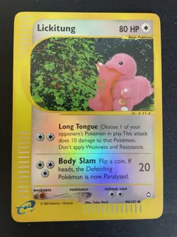 Lickitung YUKA MORII REVERSE HOLO Aquapolis 90/147 2002 Pokemon TCG - Image 4