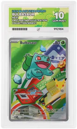 Pokemon Bulbasaur 037 Promo First Partner Illustration ACE 10 Perfect Subs #84 - Image 1