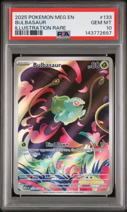 Bulbasaur 133/132 Mega Evolution Pokemon PSA 10 Gem Mint - Image 1