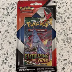Pokemon Evolving Skies Chilling Reign 2 Pack Pin Booster Latias New Sealed - Image 3