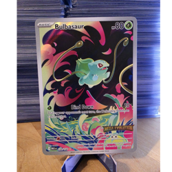 Pokemon Bulbasaur 133/132 Me01: Mega Evolution Stamped Illustration Rare Holo - Image 1