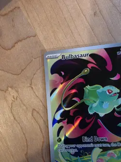 Pokemon Bulbasaur 133/132 Me01: Mega Evolution Stamped Illustration Rare Holo - Image 5