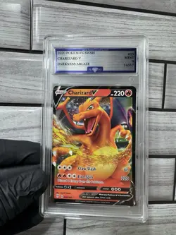 Pokemon TCG Charizard V 019/189 Darkness Ablaze Holo Flawless Grading - Image 1
