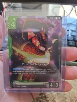Char's Gelgoog - Newtype Rising #GD01-023 LR - NM Holo Foil Gundam Card Game - Image 1