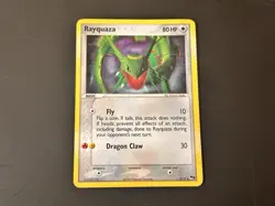 Pokemon Rayquaza 3/17 POP Series 1 Holo Rare DAMAGED Creased - Image 1