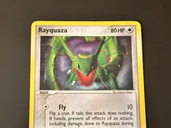 Pokemon Rayquaza 3/17 POP Series 1 Holo Rare DAMAGED Creased - Image 3