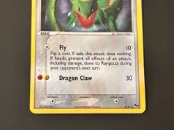Pokemon Rayquaza 3/17 POP Series 1 Holo Rare DAMAGED Creased - Image 4