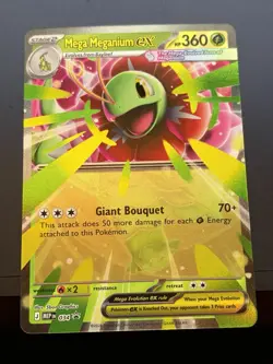 Mega Meganium ex 034 Promo Ascended Heroes Pokemon TCG NM - Image 1