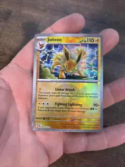 Pokemon Jolteon 110 HP Rare Holo 029/131 Sv: Prismatic Evolutions poke Ball - Image 1
