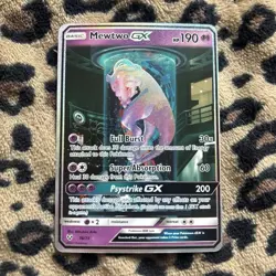 The Pokemon Company Mewtwo GX 78/73 Shining Legends Secret Rare Full Art Holo - Image 1