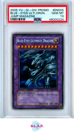 BLUE-EYES ULT.DRAGON JUMP MAGAZINE YU-GI-OH! PRM JUMP MAGAZINE 2005 EN005 PSA 10 - Image 1