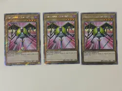 Yugioh Mechanicalchaser x 3 - 1st Edition Platinum Secret Rare NM - Free Holo A - Image 1
