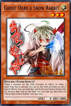 YuGiOh! Ghost Ogre & Snow Rabbit RA05-EN131 STAMPED ART Rarity PREORDER - Image 1