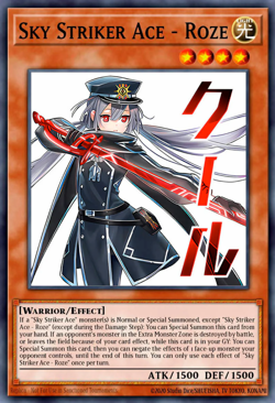 YuGiOh! Sky Striker Ace - Roze RA05-EN133 STAMPED ART Rarity 5 PREORDER - Image 1