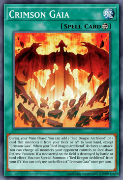YuGiOh! Crimson Gaia RA05-EN070 Rarity Collection 5 PREORDER - Image 1