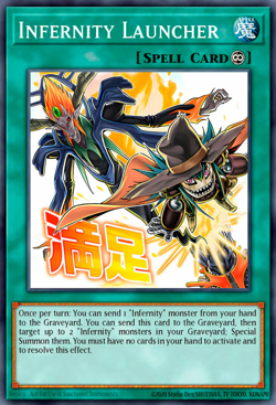 YuGiOh! Infernity Launcher RA05-EN139 STAMPED ART Rarity Collection 5 PREORDER - Image 1
