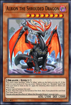 YuGiOh Albion the Shrouded Dragon RA05-EN019 Rarity Collection - Image 1