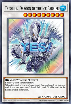 YuGiOh! Trishula, Dragon of the Ice Barrier RA05-EN101 STAMPED RARITY PREORDER - Image 1