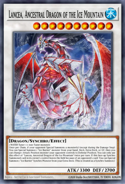 Yu-Gi-Oh! Lancea, Ancestral Dragon of the Ice Mountain RA05-EN045 PREORDER - Image 1