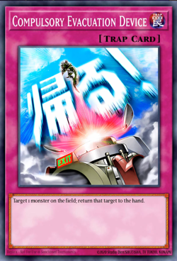 YuGiOh! RA05-EN125 Compulsory Evacuation Device STAMPED RARITY 5 PREORDER - Image 1